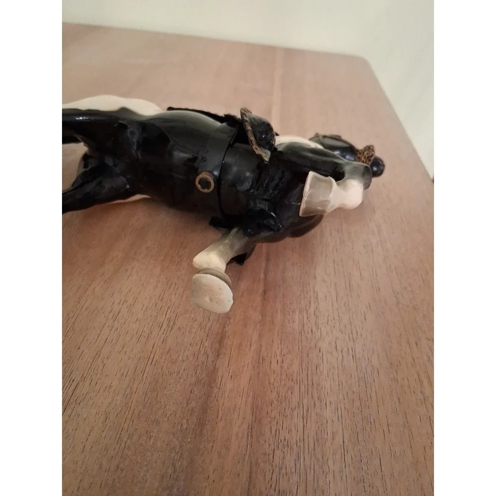 BREYER BLACK TOBIANO PINTO PRANCER GLOSSY FURY HORSE. Read